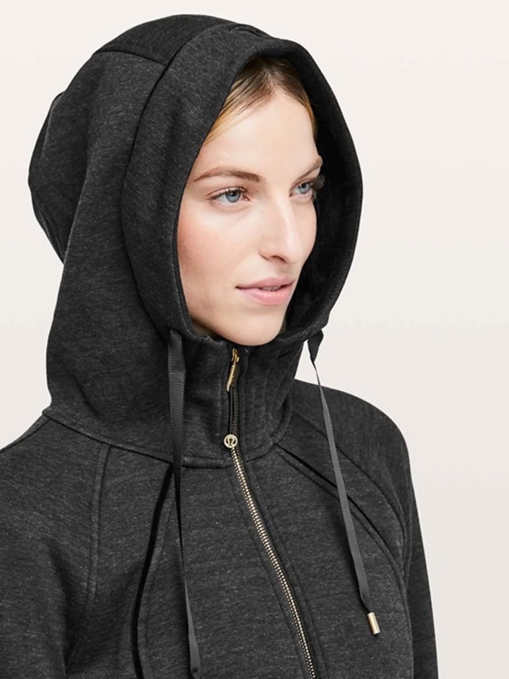 Lululemon Scuba Full-Zip Hoodie — Black/Gold - Picture 2 of 7